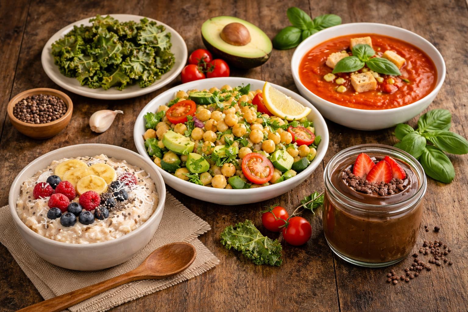 Deliciosas recetas de comidas veganas para una alimentación saludable