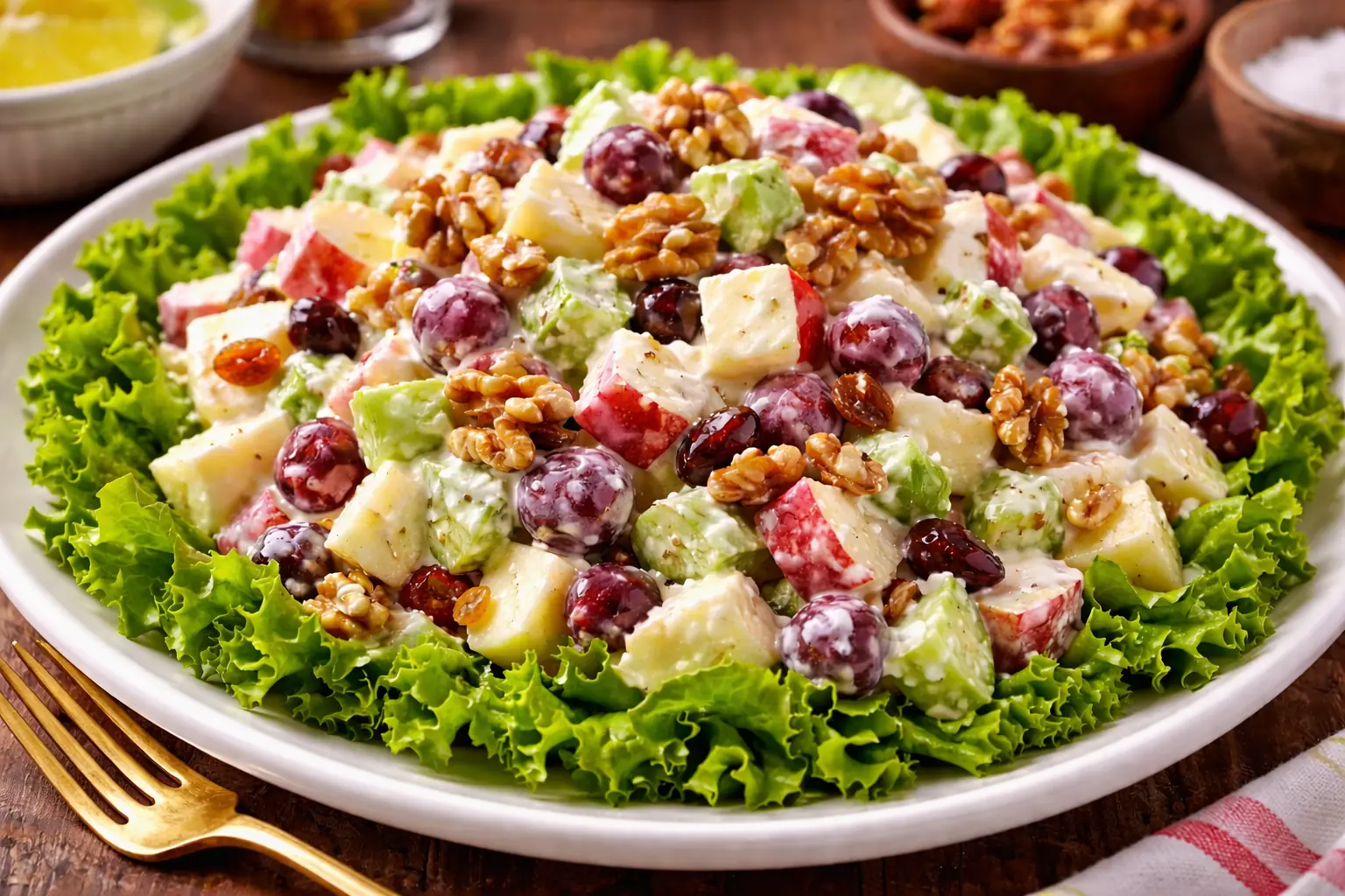 Receta de ensalada Waldorf: deliciosa y fácil de preparar