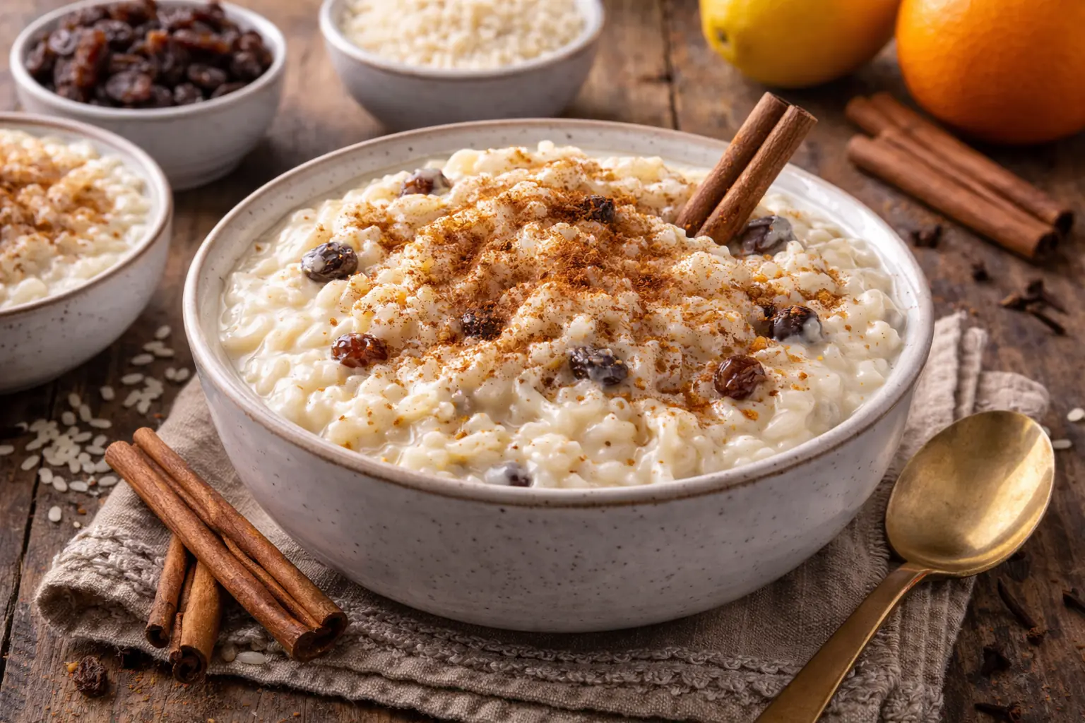 Arroz con leche tradicional peruano (postre cremoso y rendidor)