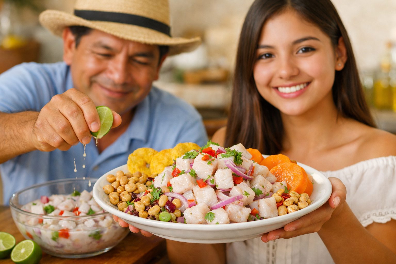 Ceviche norteño estilo Piura con zarandaja