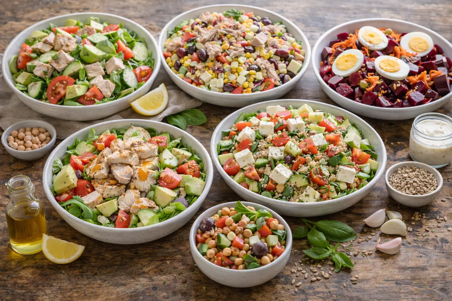 5 deliciosas recetas de ensaladas saludables para mantenerte en forma