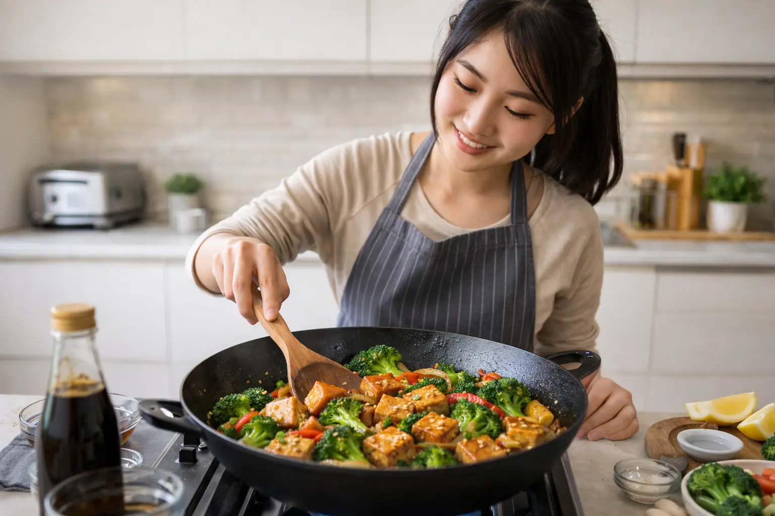 Saltado de Brócoli y Tofu: Una explosión de sabor y nutrición vegetal