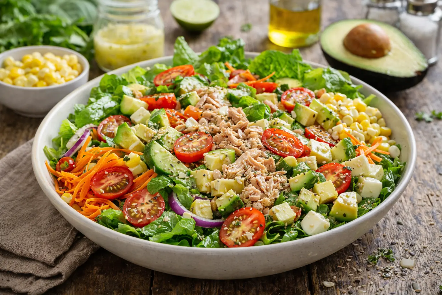 Cómo Hacer una Ensalada Fresca y Saludable: Receta Base y 4 Variaciones