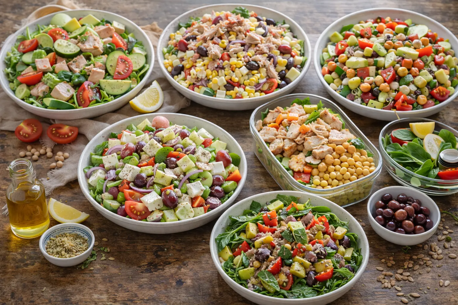 7 Ensaladas Saludables y Completas: Recetas Fáciles que sí Sacián