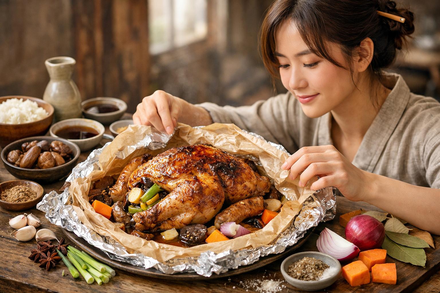 Pollo del mendigo (Jiaohua ji) estilo Jiangsu