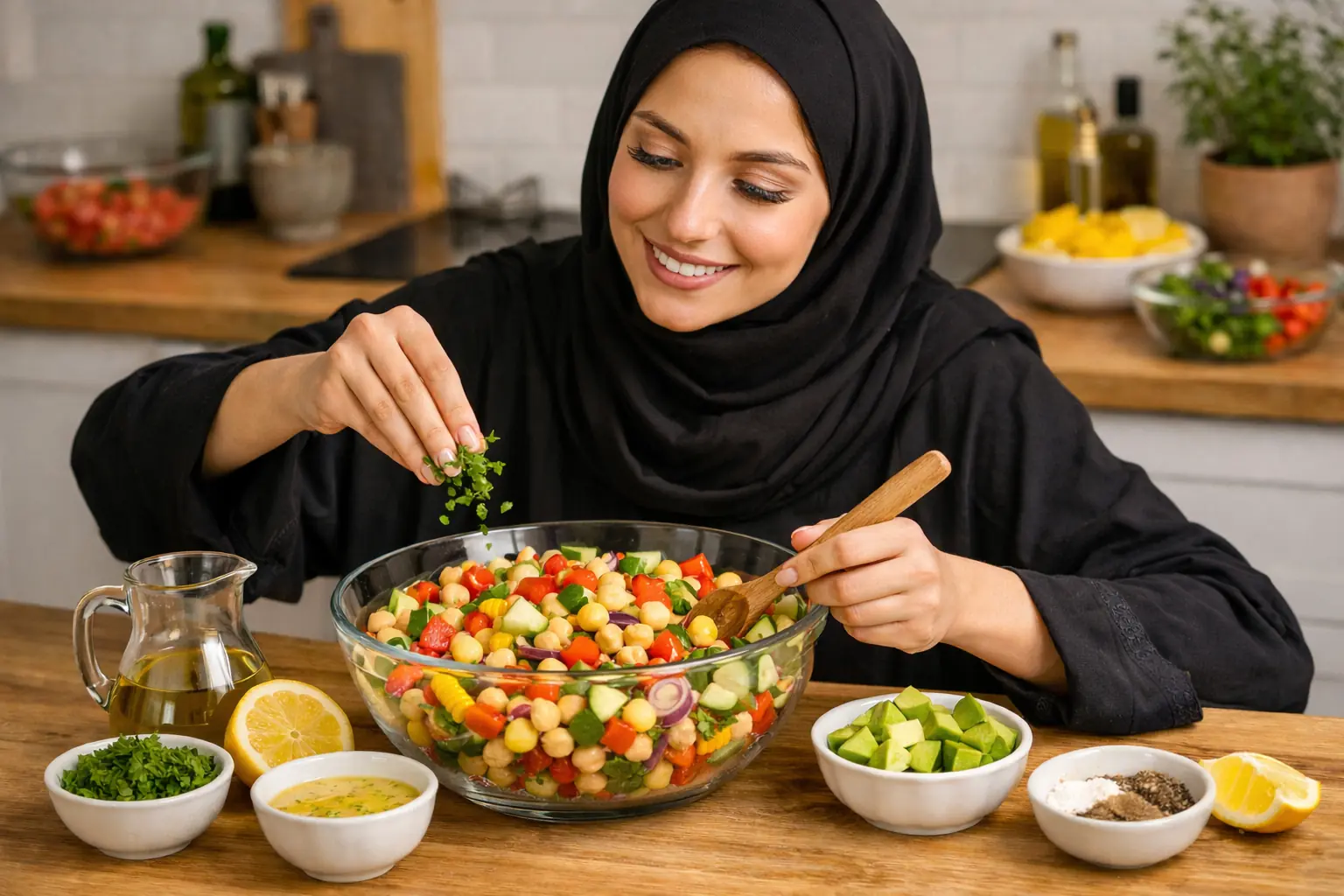 Ensalada Multicolor de Garbanzos: Fuente de fibra y bienestar