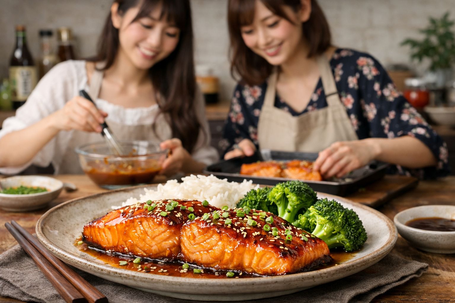 Salmón miso al horno (marinado fácil y jugoso)