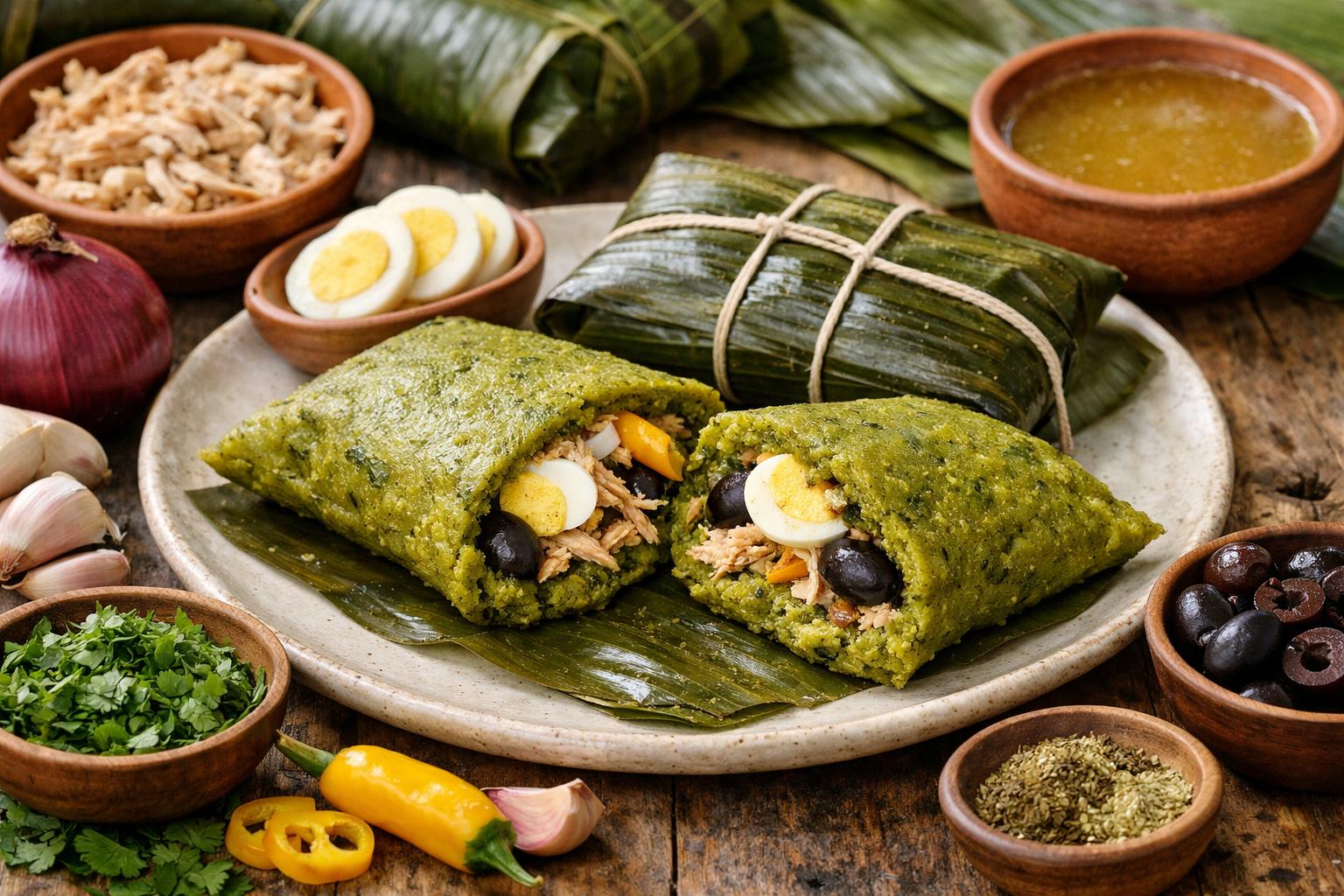 Tamales Verdes Peruanos: Paso a Paso con Culantro