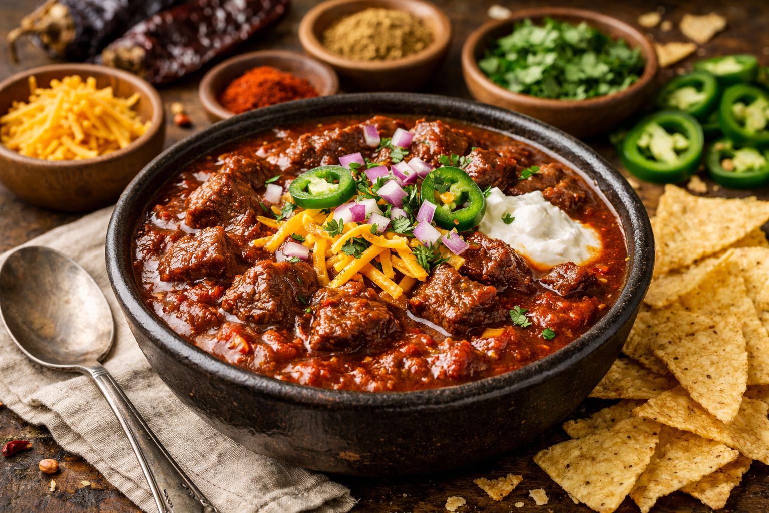 Chili con carne texano (picante a tu medida)