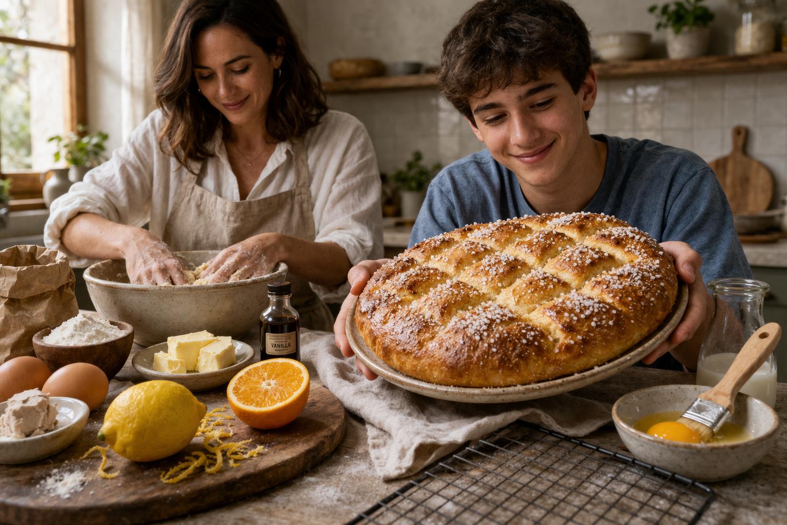 Focaccia friulana: pan dulce tradicional de Pascua