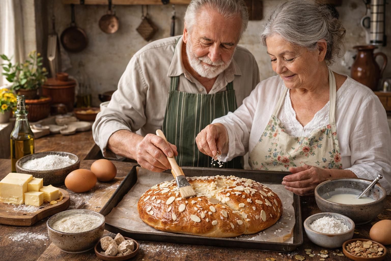 Fugassa veneta: focaccia dulce italiana de Pascua