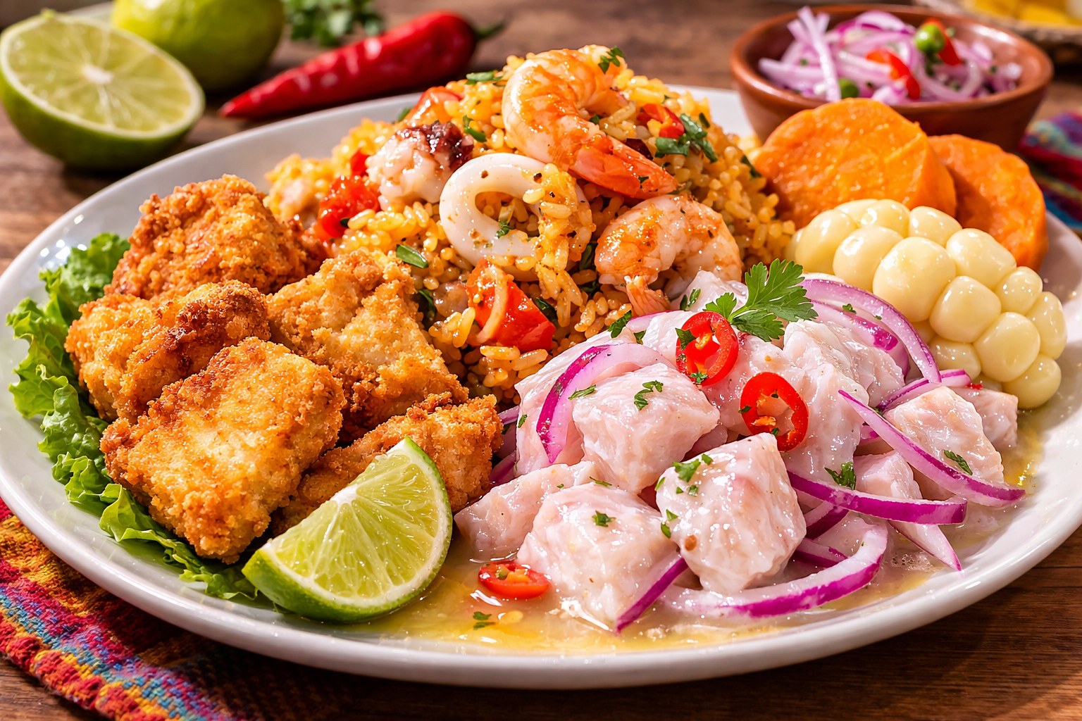 Trío marino clásico peruano: La combinación suprema de la cevichería