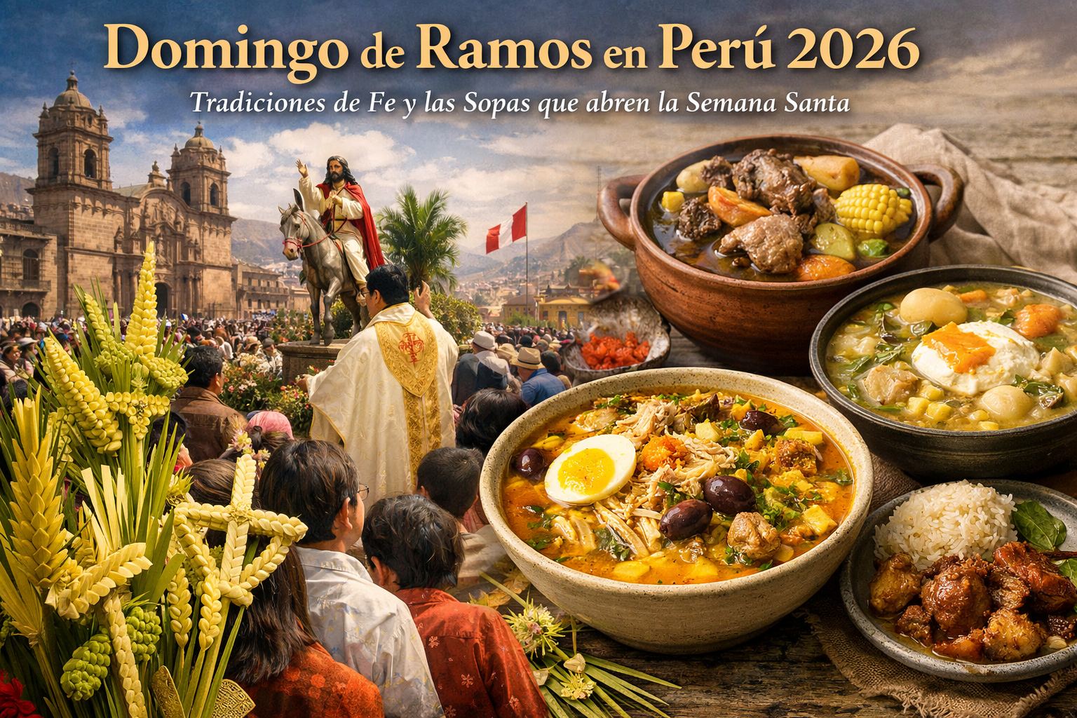 Domingo de Ramos en Perú 2026: Tradiciones de Fe y las Sopas que abren la Semana Santa