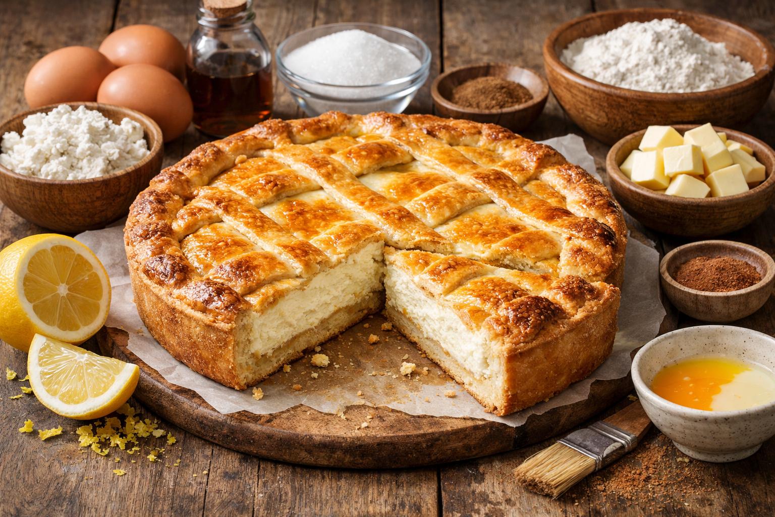 Fiadone dolce: tarta de queso de Pascua (Abruzzo-Molise)