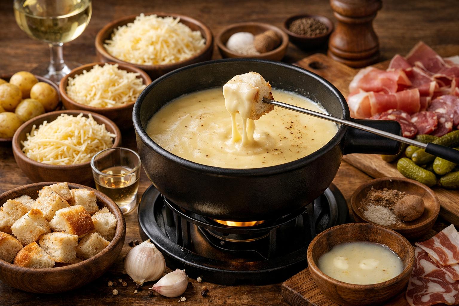 Fondue savoyarde (fondue de queso)