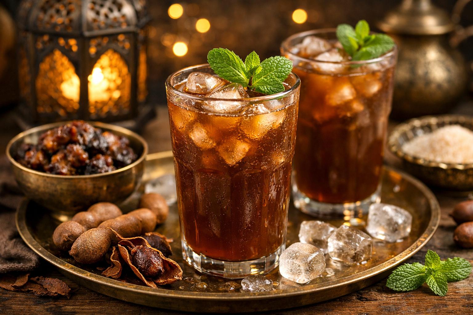 Jugo de tamarindo saudí (al-Humar) para Ramadán