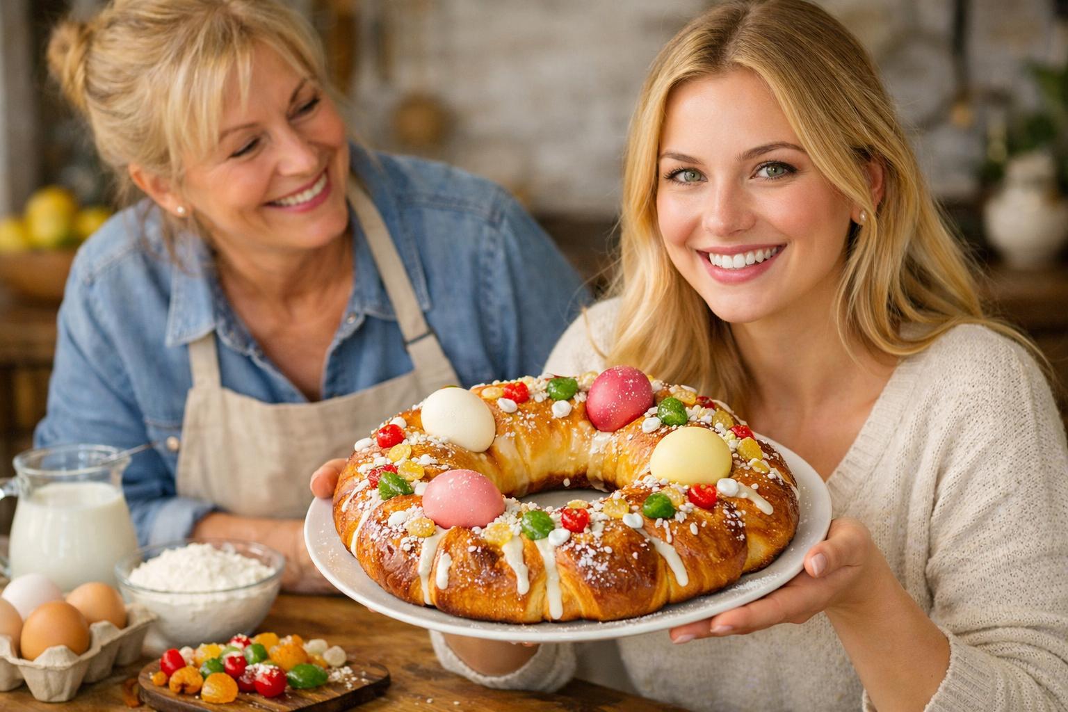 Corona dolce pasquale (Brazedel): rosca de Pascua