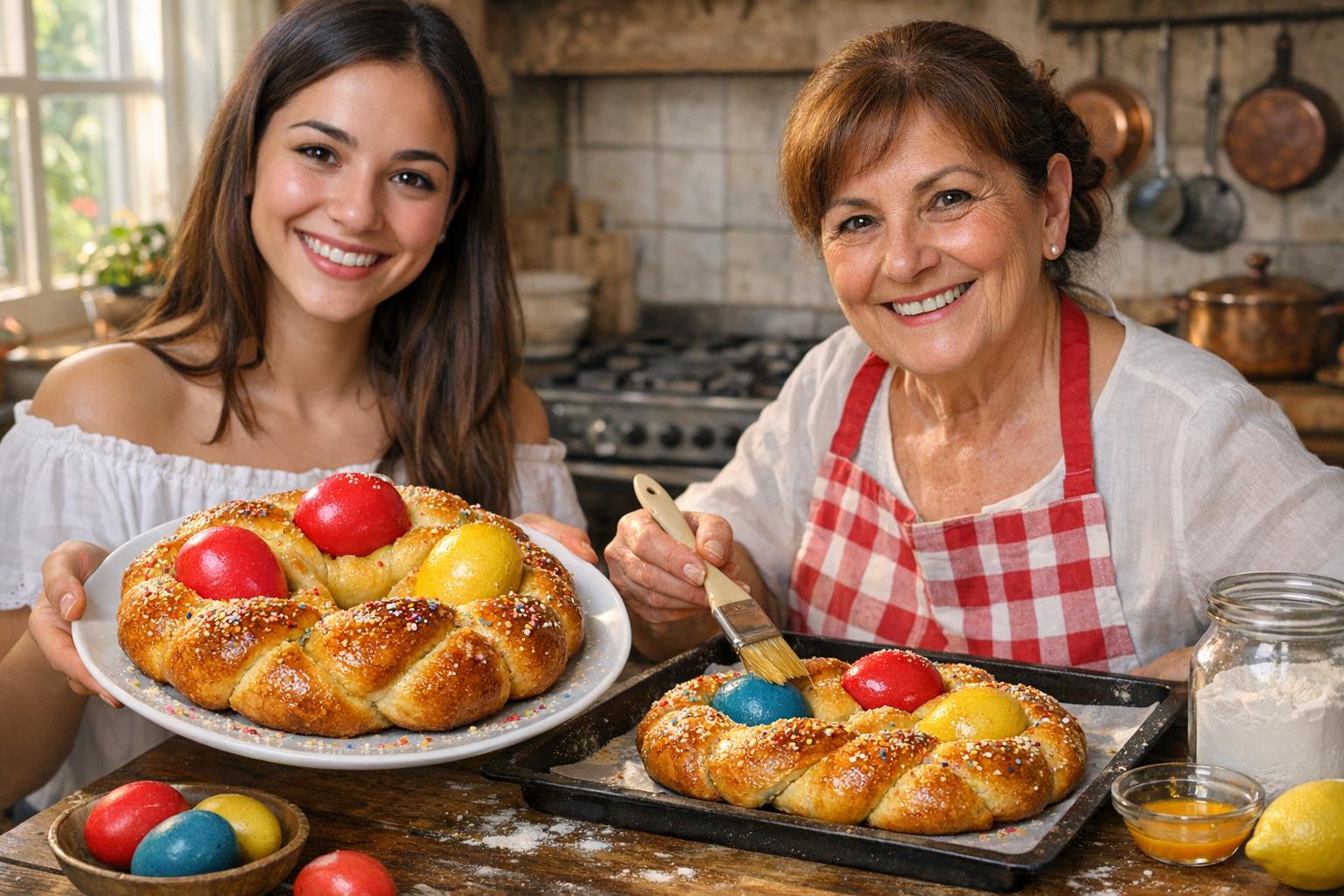 Scarcella pugliese: rosca de Pascua con huevo
