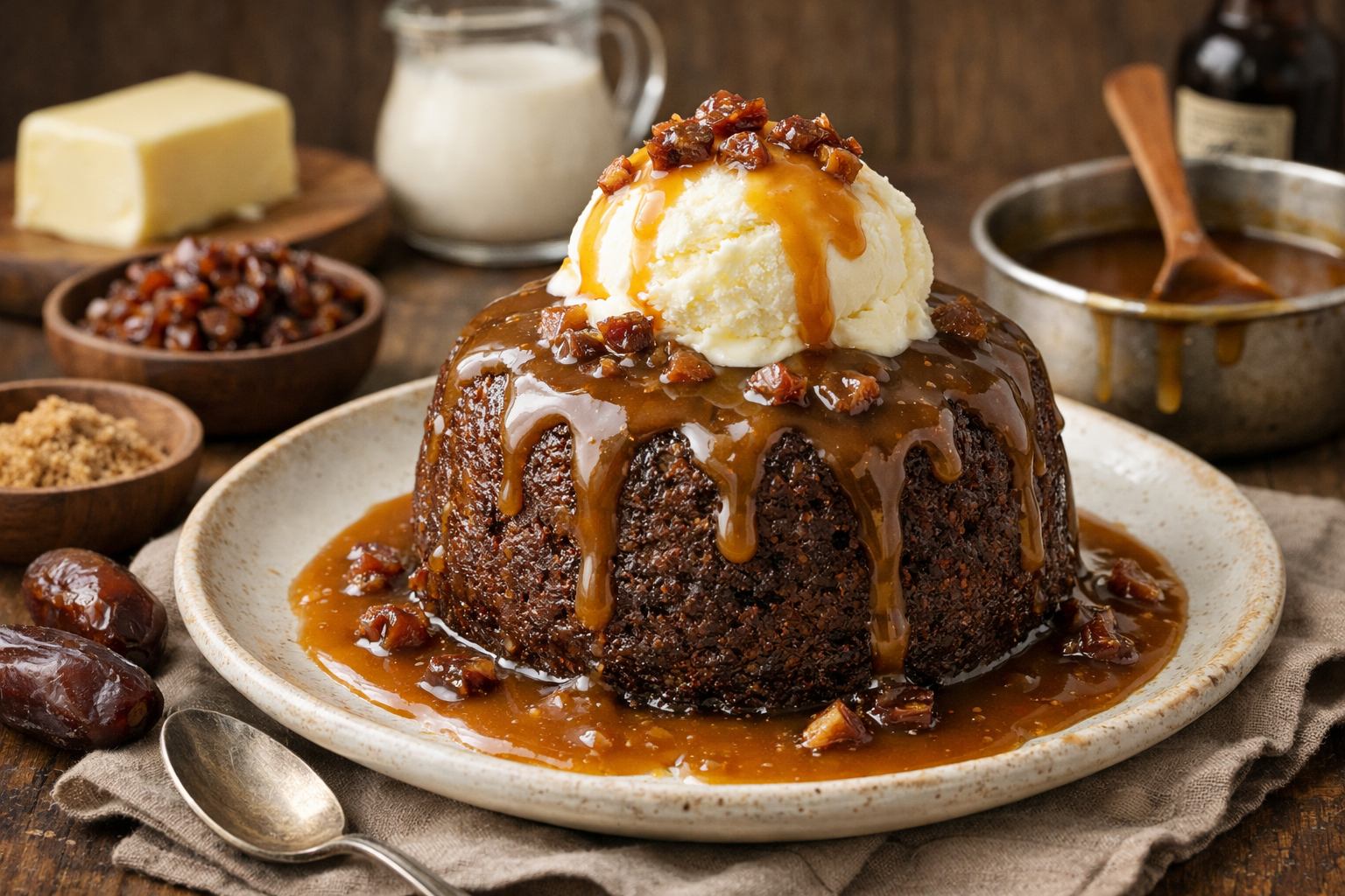 Sticky date pudding