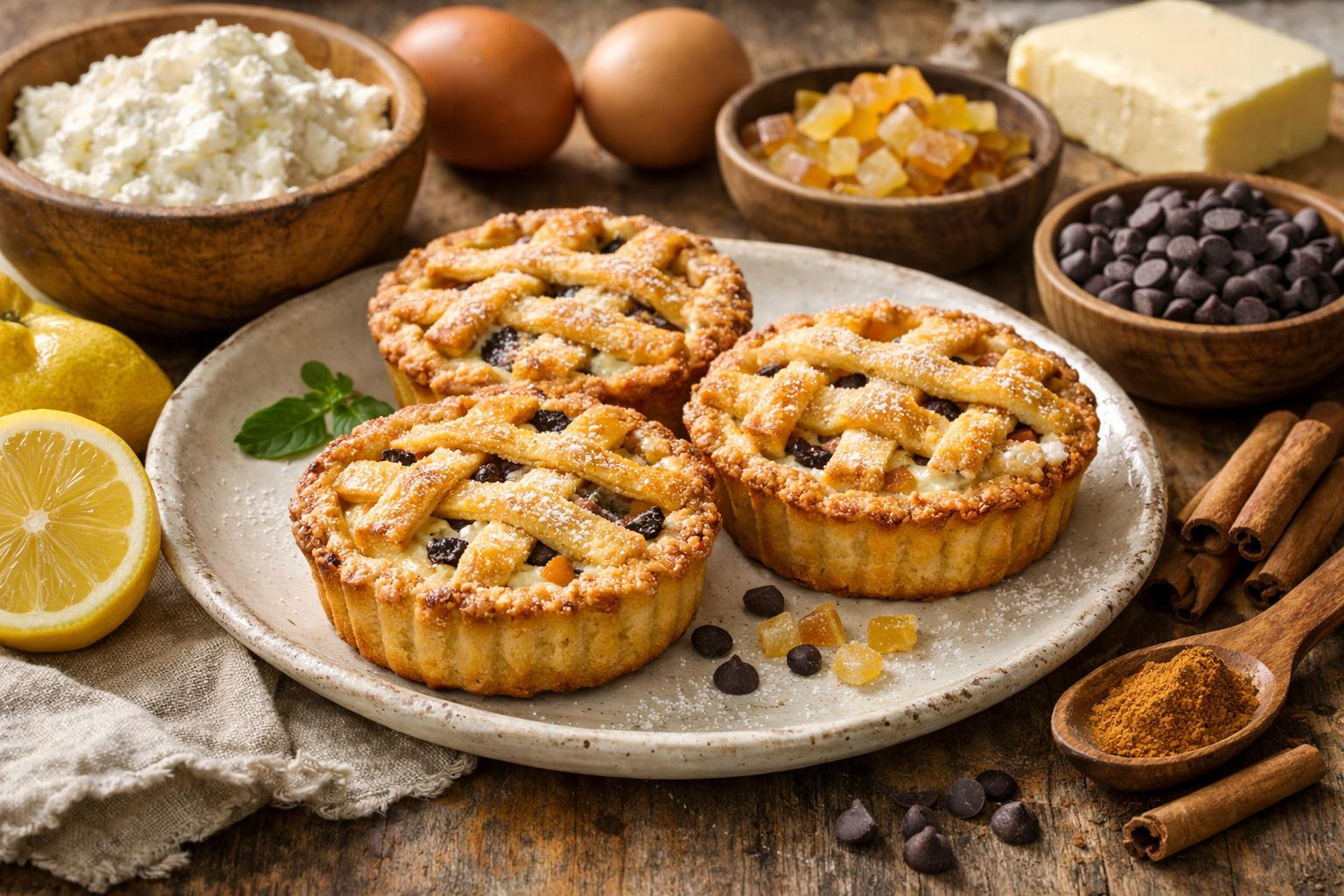 Pitte pie: tartitas calabresas de Pascua