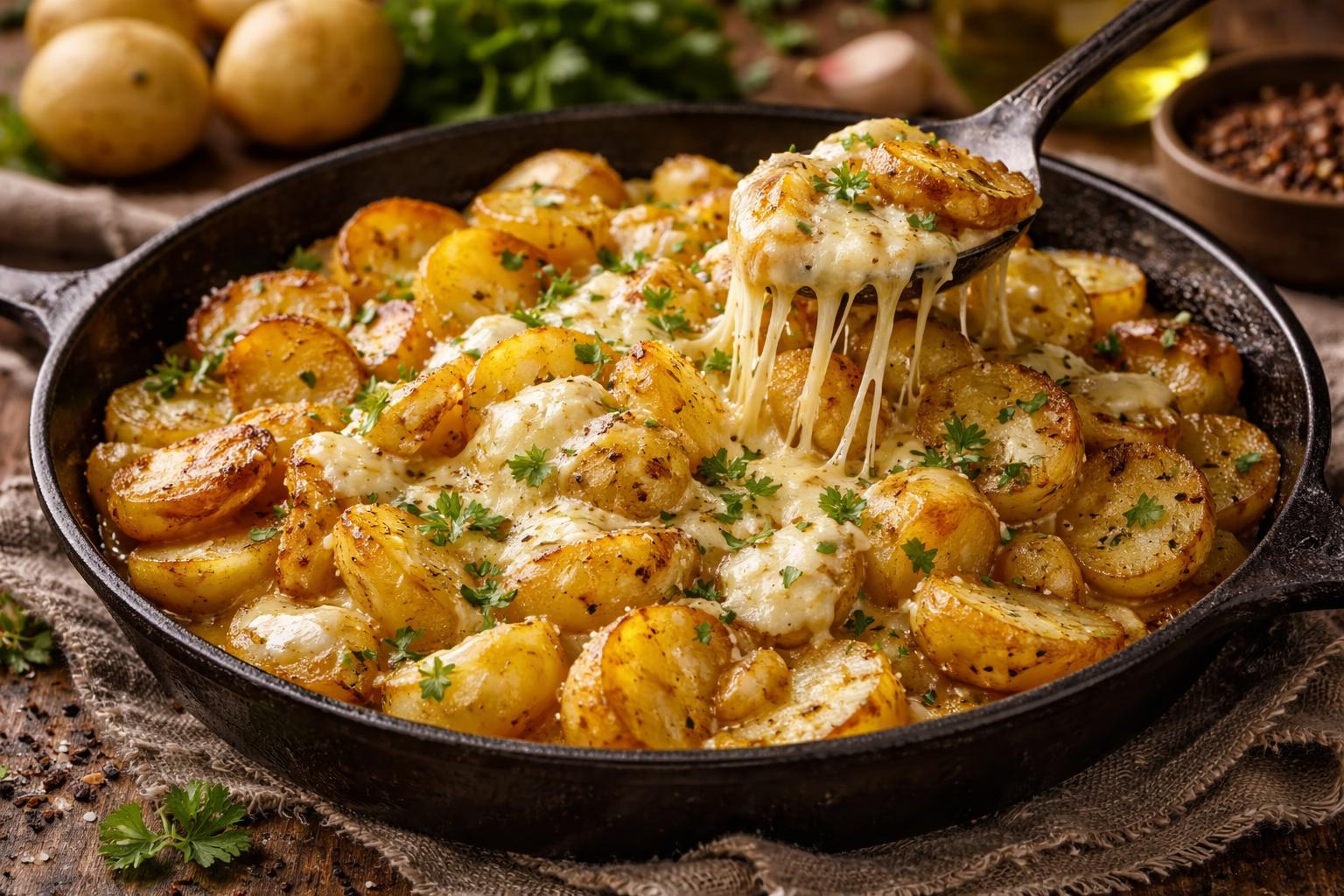 Truffade (papas salteadas con queso) estilo Auvernia
