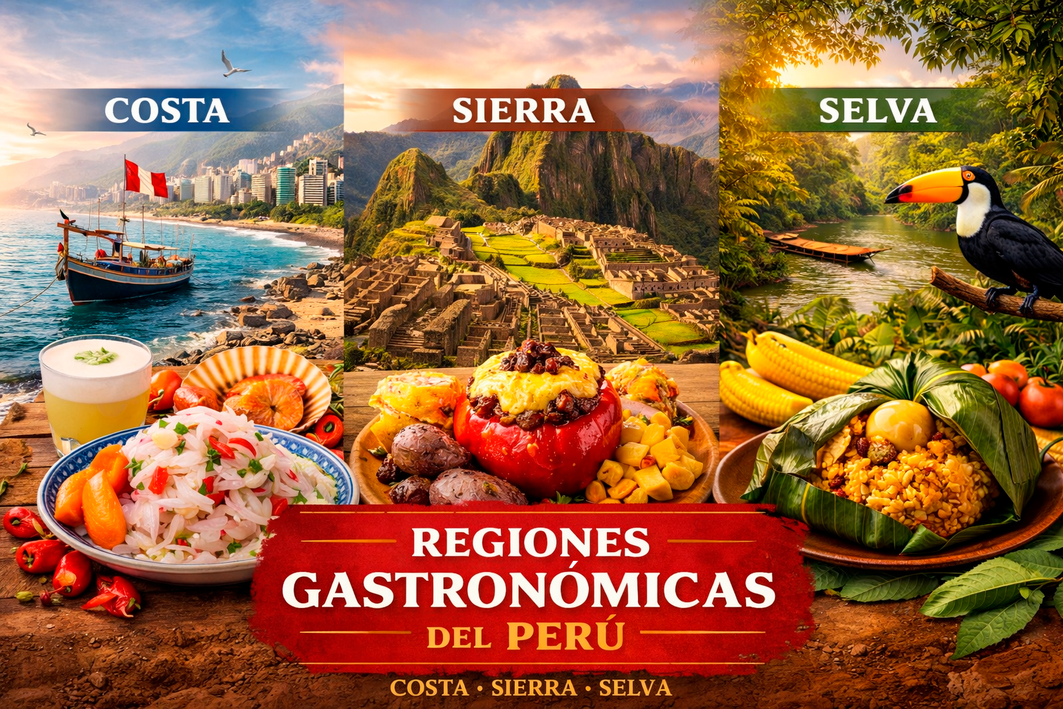 Las regiones del Perú más famosas por su gastronomía