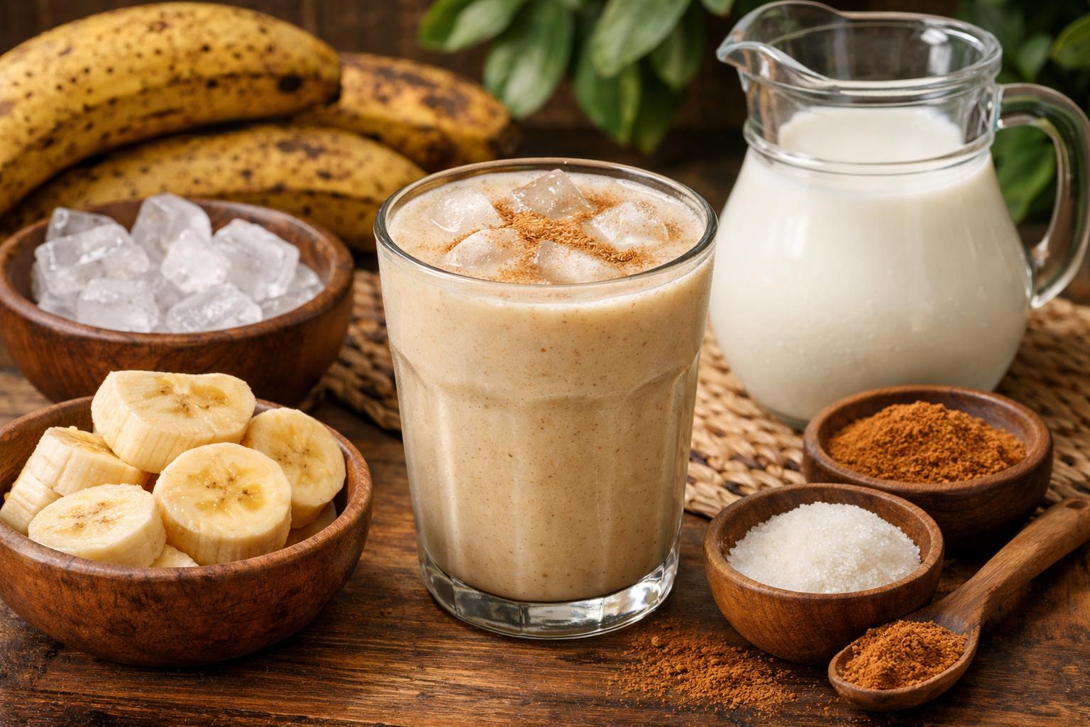 Chapo de plátano con leche (bebida amazónica)