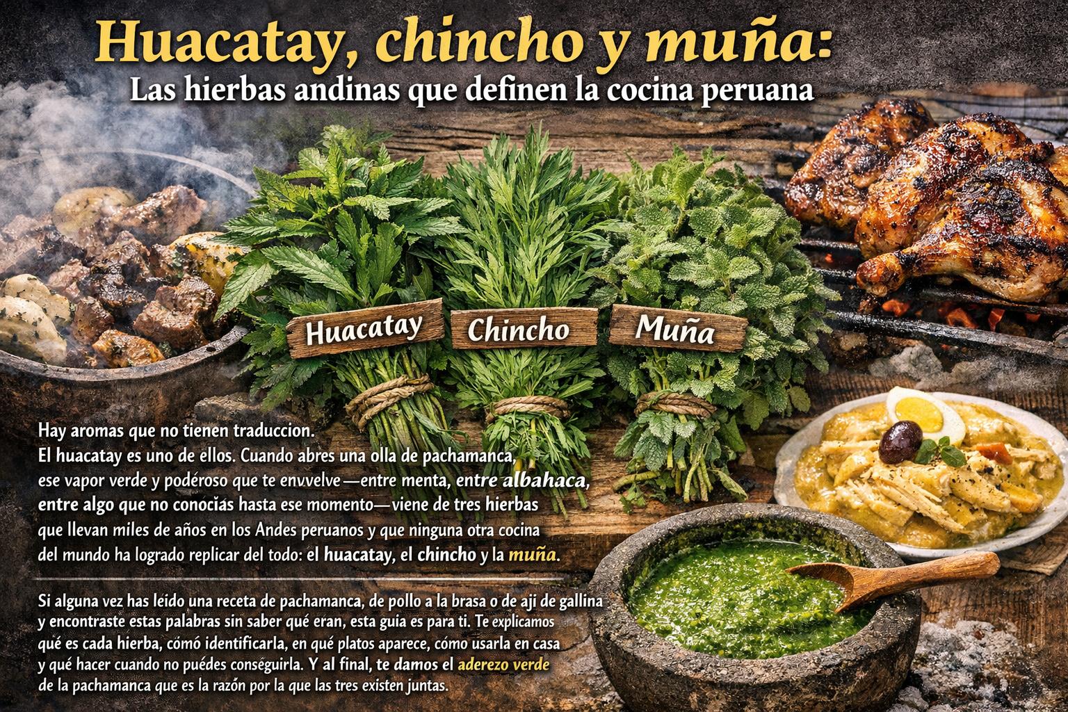 Huacatay, chincho y muña: las hierbas andinas que definen la cocina peruana