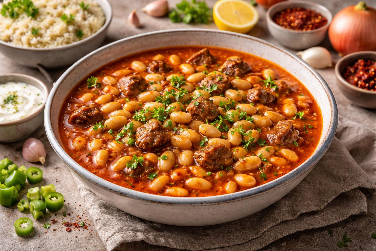 Kuru Fasulye: alubias blancas turcas estofadas