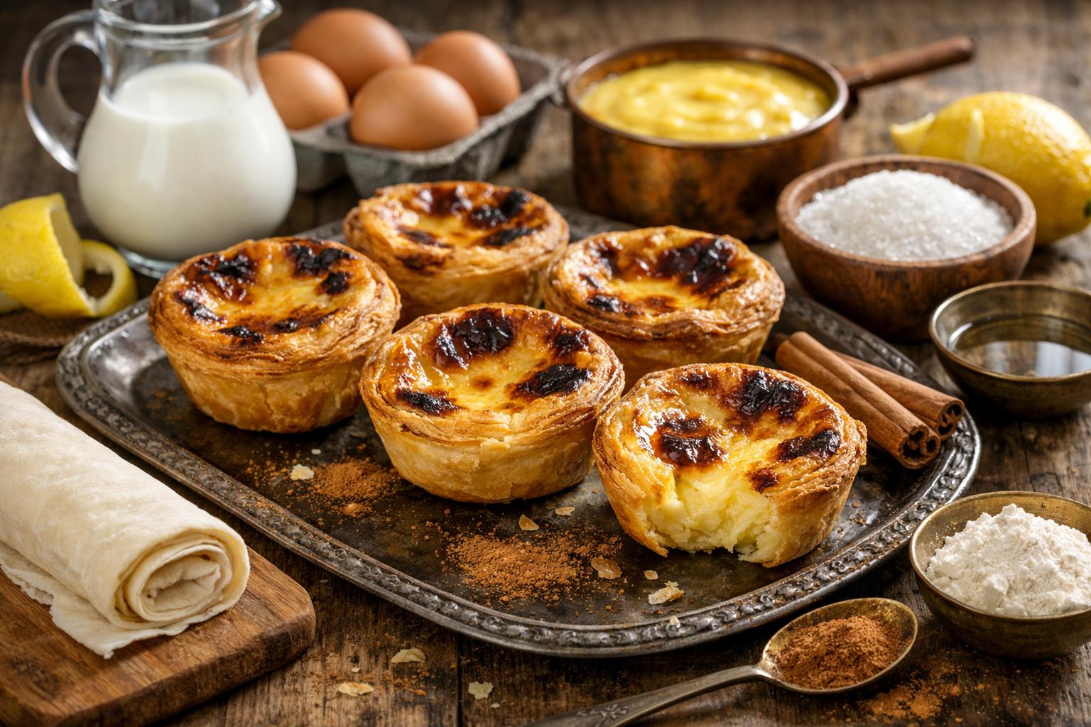 Pastéis de Nata Portugueses: Receta Tradicional del Postre Luso