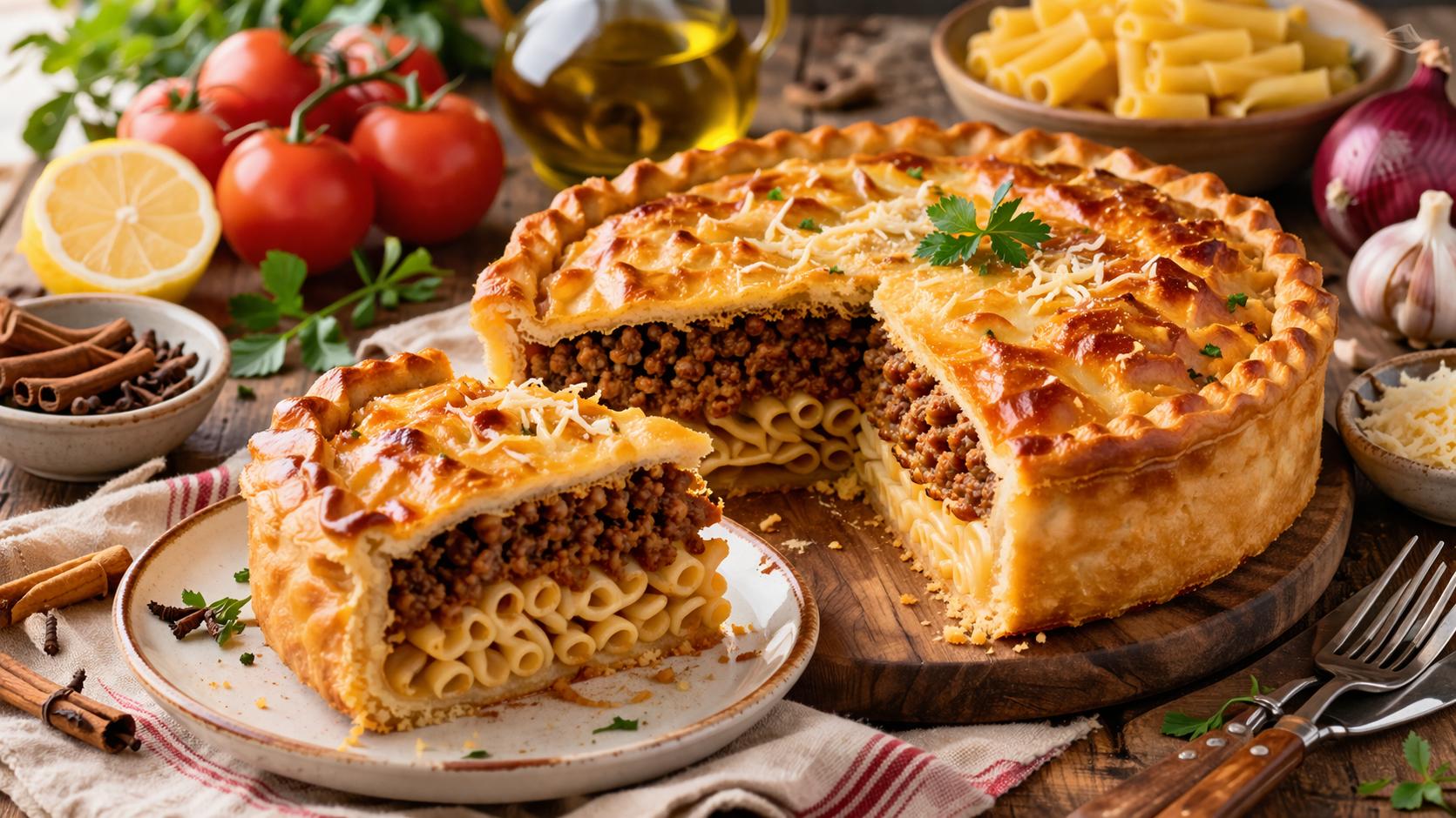 Pastitsio dolce de Corfú: Receta tradicional de la isla jónica