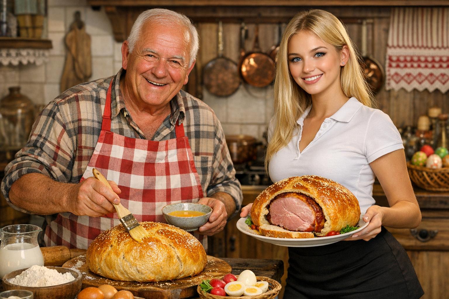 Šunka u kruhu: Receta Tradicional de Jamón en Pan Croata para Pascua