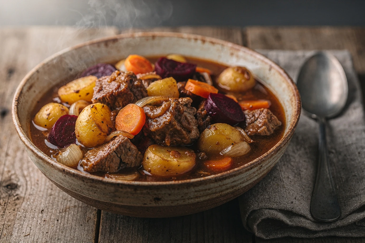 Lapskaus noruego: guiso tradicional de carne y verduras