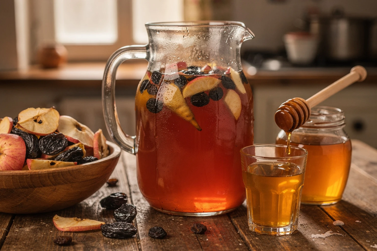 Uzvar ucraniano: bebida tradicional de frutas secas