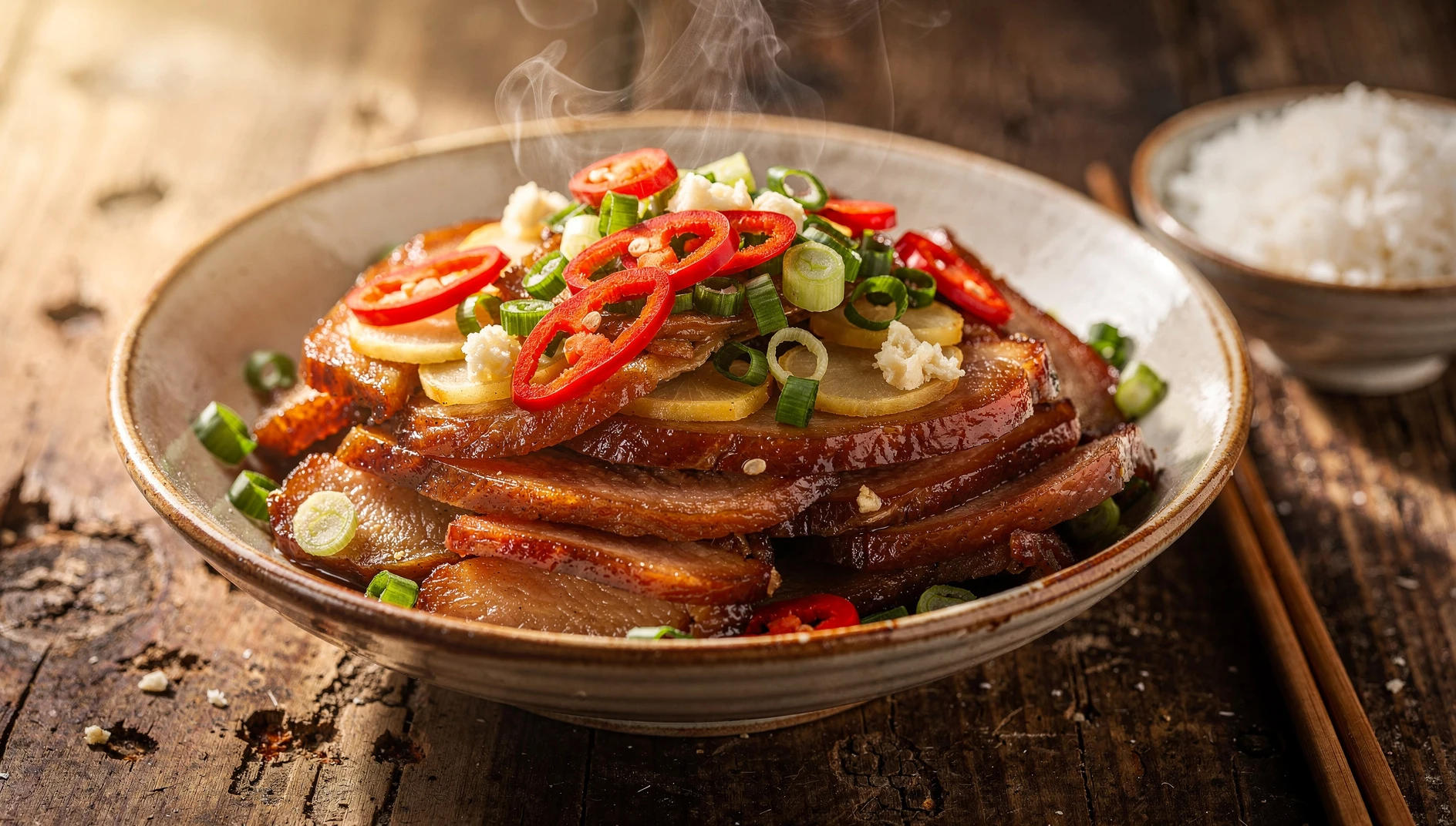 Lawei Lawei Hezheng de Hunan: Receta de Carnes Curadas al Vapor - Recetario ...
