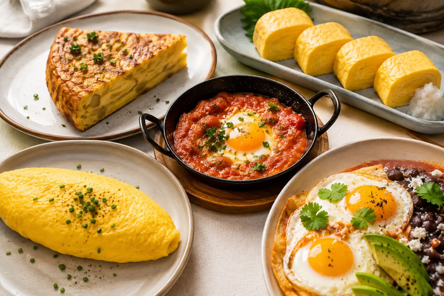 Recetas con huevo alrededor del mundo en distintas preparaciones