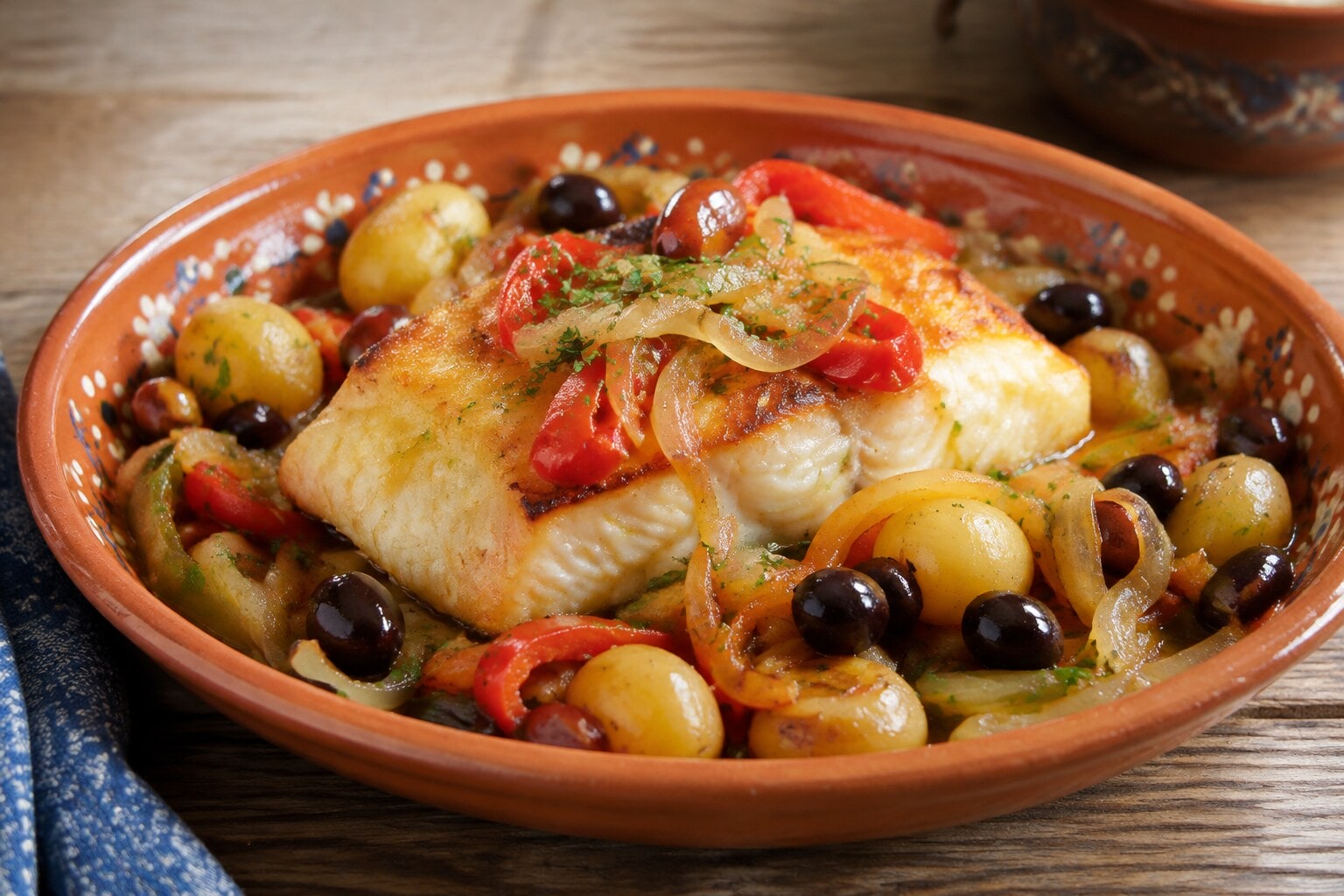Bacalao à minhota, especialidad tradicional de la gastronomía portuguesa