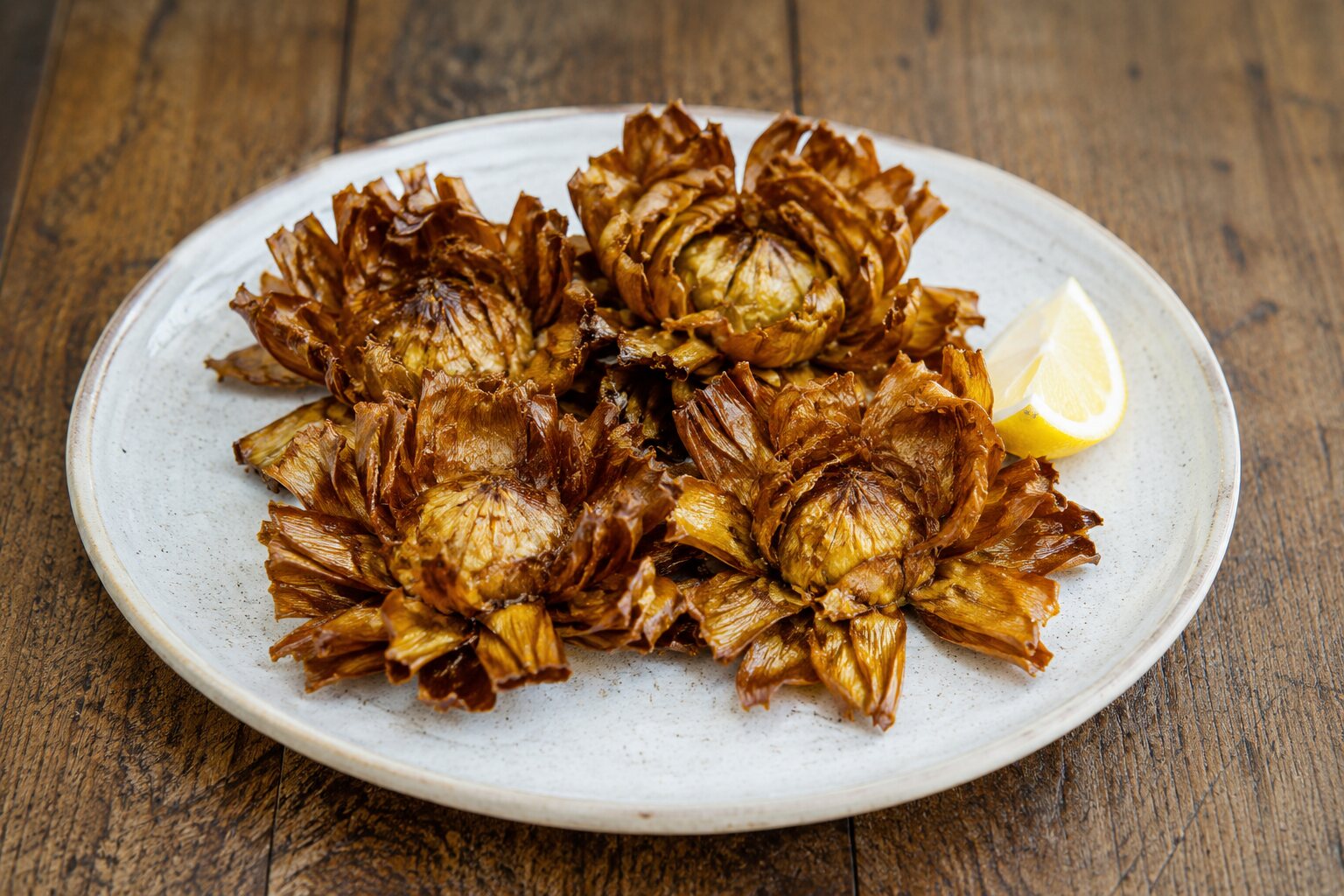 Alcachofas carciofi alla giudia fritas y crujientes