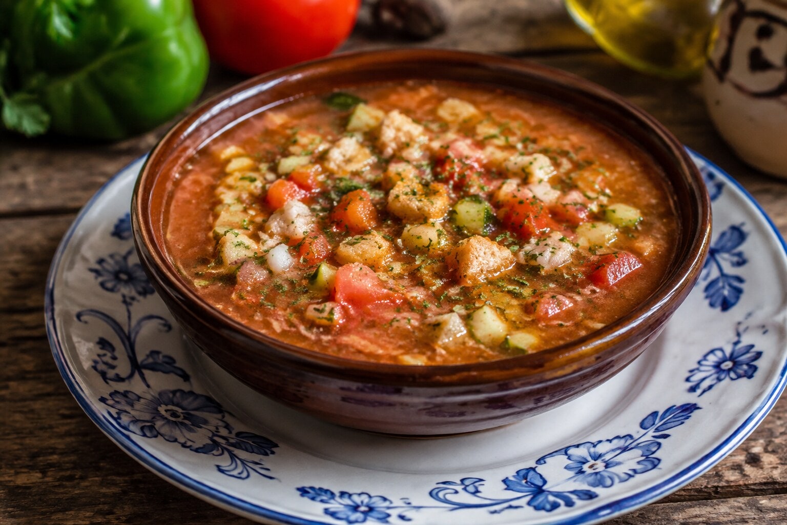 Gaspacho Alentejano Tradicional, especialidad tradicional de la gastronomía portuguesa