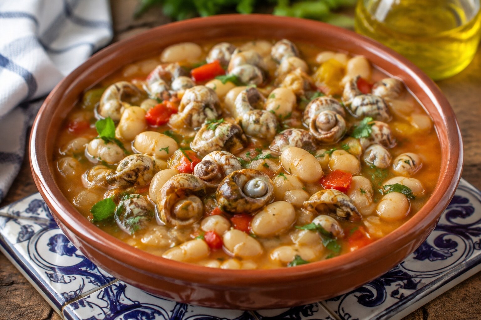 Sopa de tomate con linguiça alentejana, especialidad tradicional de la gastronomía portuguesa